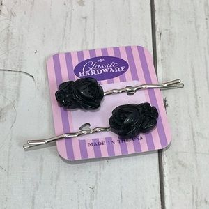 Classic Hardware Rose and Flower Bobby Pin